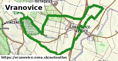 ulice v Vranovice