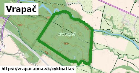 ikona Vrapač: 0 m trás cykloatlas v vrapac