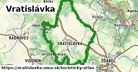 ikona Turistická mapa turisticky-atlas v vratislavka