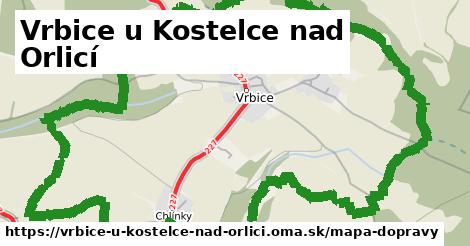 ikona Mapa dopravy mapa-dopravy v vrbice-u-kostelce-nad-orlici