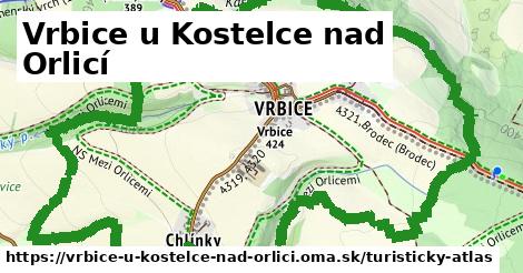 ikona Turistická mapa turisticky-atlas v vrbice-u-kostelce-nad-orlici