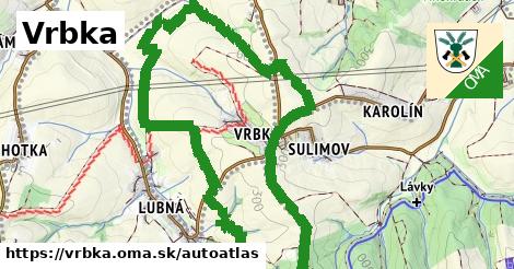 ikona Mapa autoatlas v vrbka