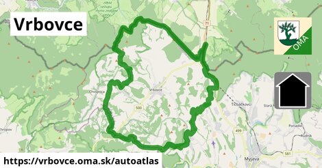 ikona Mapa autoatlas v vrbovce