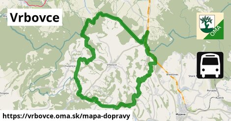 ikona Vrbovce: 4,5 km trás mapa-dopravy v vrbovce