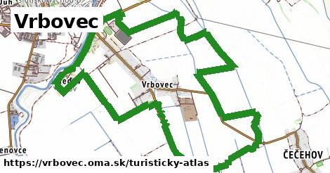 ikona Vrbovec: 0 m trás turisticky-atlas v vrbovec