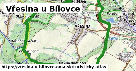 ikona Vřesina u Bílovce: 0 m trás turisticky-atlas v vresina-u-bilovce