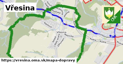 ikona Mapa dopravy mapa-dopravy v vresina