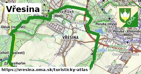 ikona Vřesina: 0 m trás turisticky-atlas v vresina