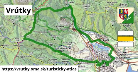 ikona Turistická mapa turisticky-atlas v vrutky