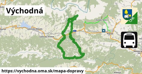 ikona Mapa dopravy mapa-dopravy v vychodna