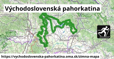 ikona Zimná mapa zimna-mapa v vychodoslovenska-pahorkatina