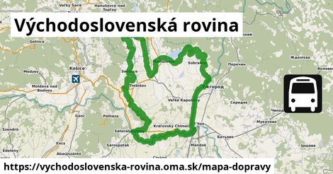 ikona Mapa dopravy mapa-dopravy v vychodoslovenska-rovina