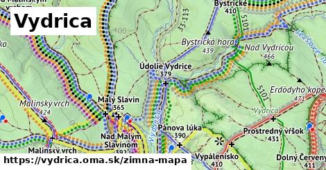 ikona Vydrica: 5,1 km trás zimna-mapa v vydrica