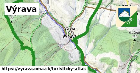 ikona Turistická mapa turisticky-atlas v vyrava