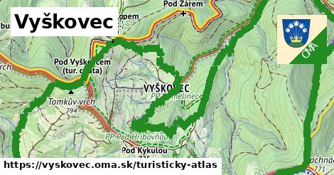 ikona Turistická mapa turisticky-atlas v vyskovec