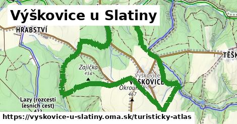 ikona Výškovice u Slatiny: 0 m trás turisticky-atlas v vyskovice-u-slatiny