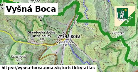 ikona Vyšná Boca: 20 km trás turisticky-atlas v vysna-boca