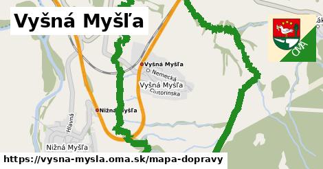 ikona Mapa dopravy mapa-dopravy v vysna-mysla