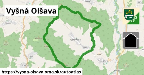 ikona Mapa autoatlas v vysna-olsava