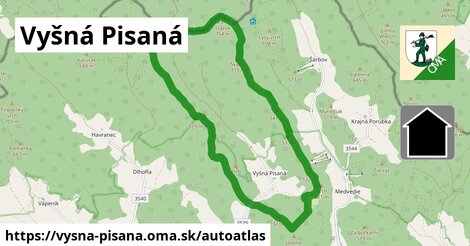 ikona Mapa autoatlas v vysna-pisana