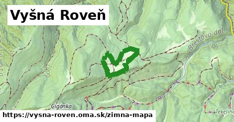 ikona Vyšná Roveň: 0 m trás zimna-mapa v vysna-roven