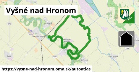 ikona Mapa autoatlas v vysne-nad-hronom