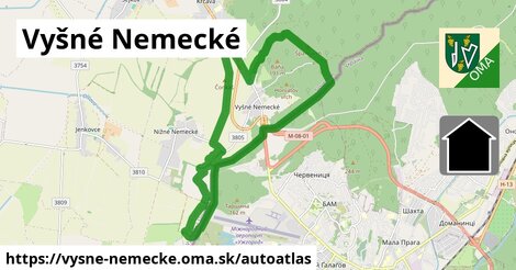 ikona Mapa autoatlas v vysne-nemecke