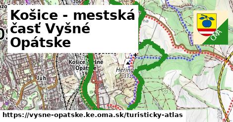 ikona Košice - mestská časť Vyšné Opátske: 1,04 km trás turisticky-atlas v vysne-opatske.ke