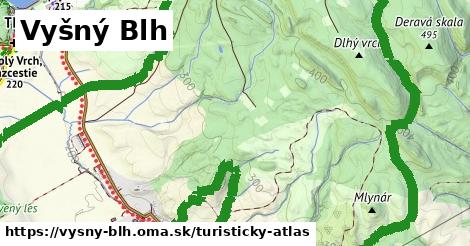 ikona Vyšný Blh: 0 m trás turisticky-atlas v vysny-blh