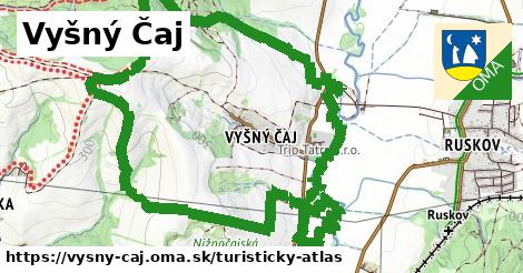 ikona Vyšný Čaj: 1,53 km trás turisticky-atlas v vysny-caj