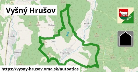 ulice v Vyšný Hrušov