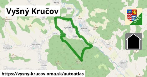 ikona Mapa autoatlas v vysny-krucov