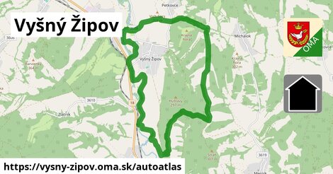 ikona Mapa autoatlas v vysny-zipov