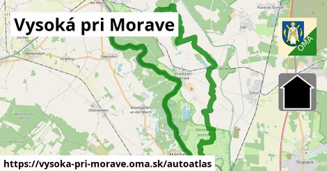 ikona Mapa autoatlas v vysoka-pri-morave