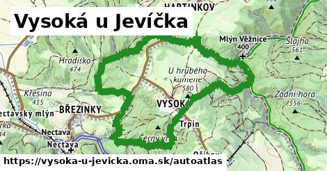 ikona Mapa autoatlas v vysoka-u-jevicka