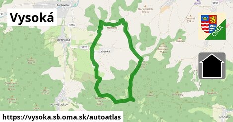 ikona Mapa autoatlas v vysoka.sb