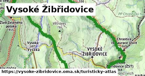 ikona Turistická mapa turisticky-atlas v vysoke-zibridovice