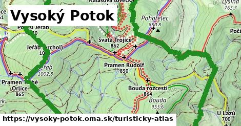 ikona Turistická mapa turisticky-atlas v vysoky-potok