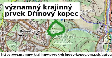 ikona Mapa autoatlas v vyznamny-krajinny-prvek-drinovy-kopec