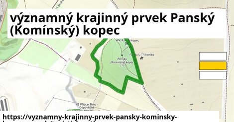 významný krajinný prvek Panský (Komínský) kopec