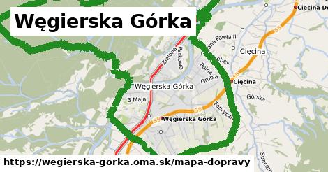ikona Mapa dopravy mapa-dopravy v wegierska-gorka