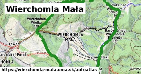 ikona Mapa autoatlas v wierchomla-mala