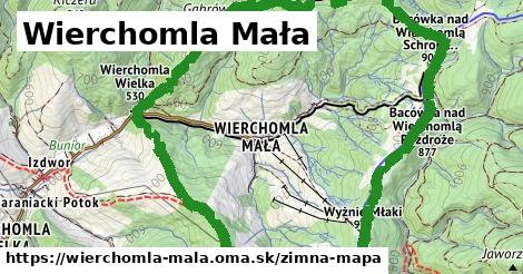 ikona Zimná mapa zimna-mapa v wierchomla-mala