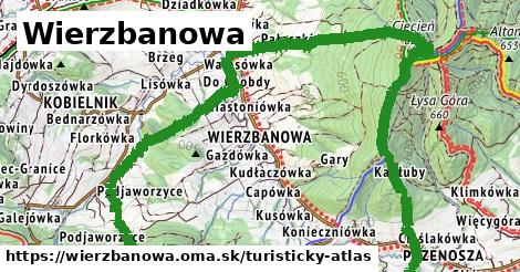 ikona Turistická mapa turisticky-atlas v wierzbanowa