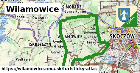 ikona Wilamowice: 0 m trás turisticky-atlas v wilamowice