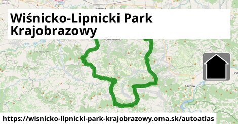ikona Mapa autoatlas v wisnicko-lipnicki-park-krajobrazowy