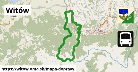 ikona Witów: 18 km trás mapa-dopravy v witow