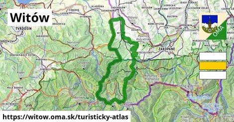 ikona Turistická mapa turisticky-atlas v witow
