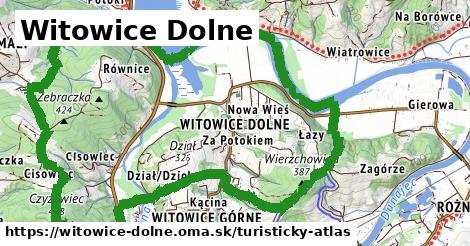 ikona Turistická mapa turisticky-atlas v witowice-dolne