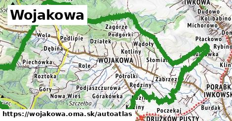 ikona Mapa autoatlas v wojakowa